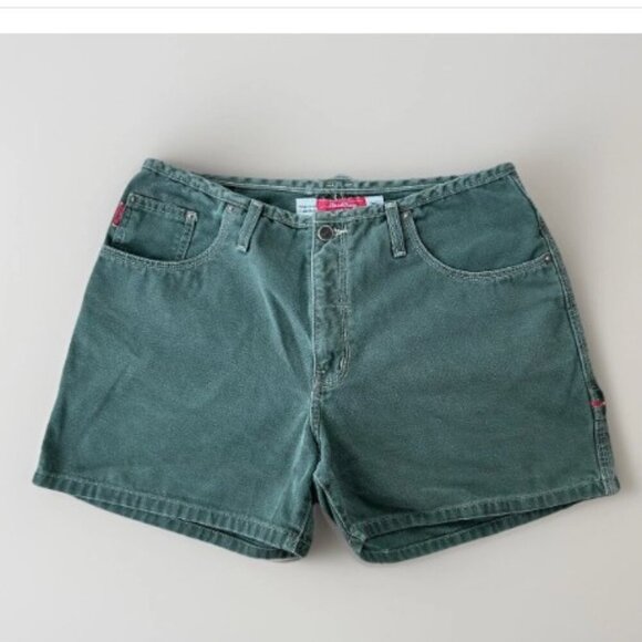 Road Rags Pants - Road Rags Jean Co Vintage Women’s Shorts Green Denim Juniors Size 13/14